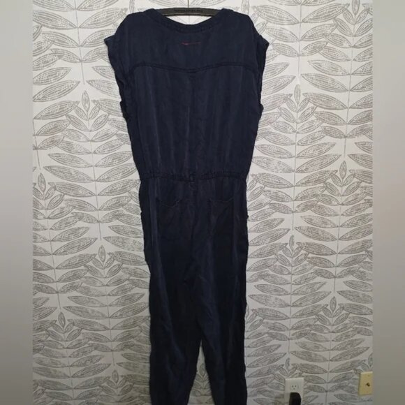 Hei Hei Jumpsuit Utility Boho Anthropologie Navy Lyocell - Picture 8 of 9